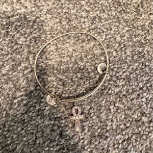 Alex and Ani Silver Ankh Bracelet